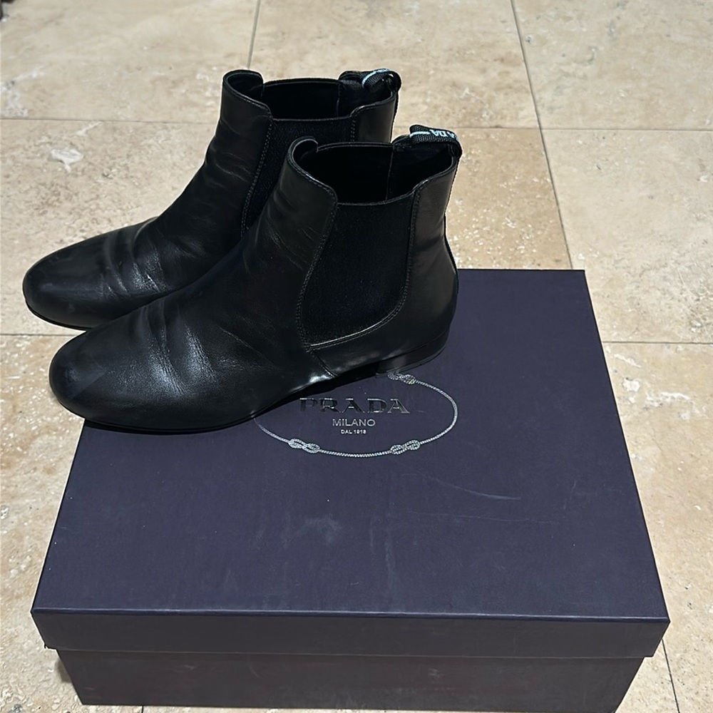 Authentic Prada ankle boots